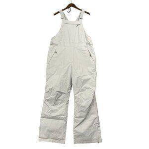 NEW Gerry Womens L Water-Resistant Snow Bib White Adjustable Straps